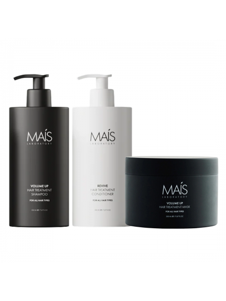 Набор Mais Volume UP Hair Treatment TRIO шампунь, кондиционер и маска для объема тонких волос 3х500 мл