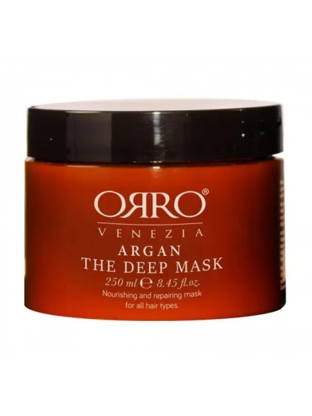 Питательная маска ORRO Venezia Argan The Deep Mask для глубокого восстановления поврежденных волос 250 мл