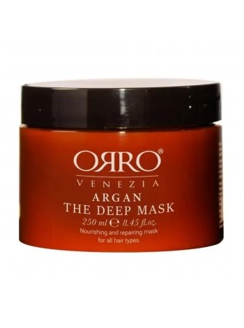 Питательная маска ORRO Venezia Argan The Deep Mask для глубокого восстановления поврежденных волос 250 мл