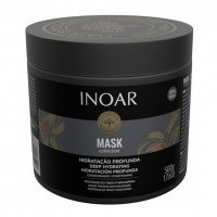 Липидная маска Inoar Macadamia Mask для глубокого увлажнения волос, 500 мл (заводская)