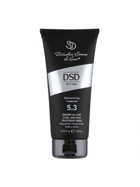 Маска DSD De Luxe 5.3 Dixidox Steel and Silk Treatment Mask для відновлення та зволоження пошкодженого волосся 200 мл