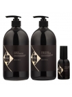 Набір "Рідкий Шовк" Hadat Liquid Silk TRIO шампунь, кондиціонер, олія для відновлення блиску та гладкості волосся 2х800/60 мл