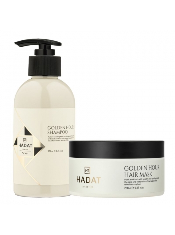 Набор Hadat Golden Hour DUO шампунь и маска для окрашенных и осветленных волос 250/280 мл