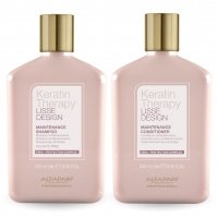 Набір Alfaparf Milano DUO Lisse Design Keratin Therapy шампунь і кондиціонер для блиску та шовковистості волосся, 2х250 мл