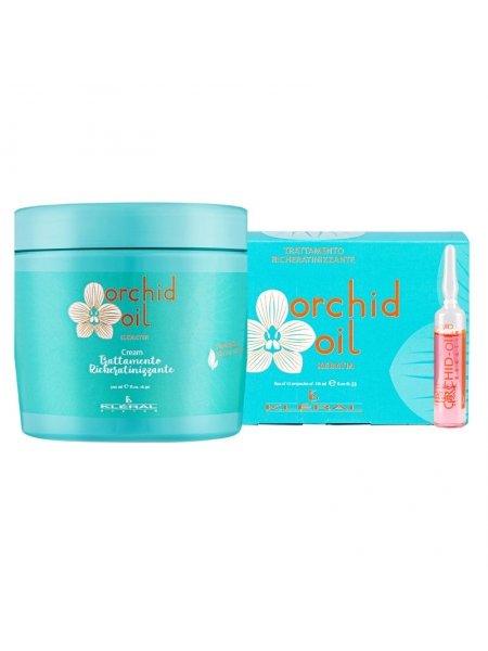 Набір KLERAL System DUO Orchid маска й ампули з олією орхідеї для сухого волосся 500/100 мл