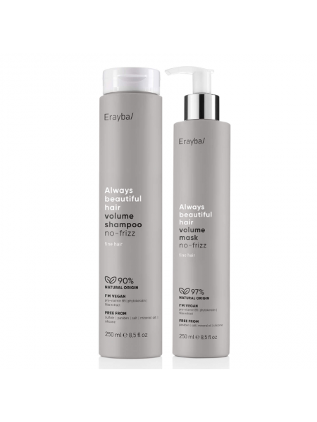 Набор Erayba ABH Volume DUO шампунь и маска для придания объема тонким волосам 2х250 мл
