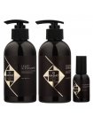 Набор "Жидкий Шелк" Hadat Liquid Silk TRIO шампунь, кондиционер и масло для восстановления блеска и гладкости волос 2х250/60 мл