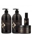 Набор Hadat Liquid Silk QUAD шампунь, кондиционер, маска и масло для восстановления блеска и гладкости волос 2х800/300/60 мл