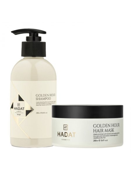Набор Hadat Golden Hour DUO шампунь и маска для окрашенных и осветленных волос 250/280 мл
