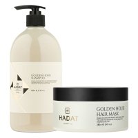 Набор Hadat Golden Hour DUO шампунь и маска для окрашенных и осветленных волос 800/280 мл