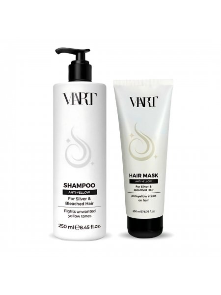 Набор VIART DUO Anti-Yellow шампунь и маска для нейтрализации желтизны светлых и осветленных волос, 250+200 мл
