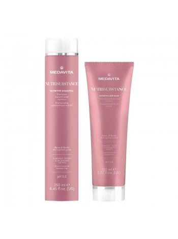 Набор Medavita Nutrisubstance DUO шампунь и маска для питания и увлажнения сухих волос 250/150 мл