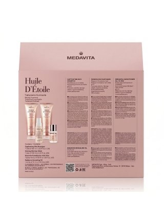 Подарунковий набір Medavita Huile D’Etoile для блиску і шовковистості волосся, 150+150+50+15 мл