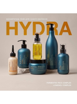Шампунь Raywell B.IO HYDRA Nutritive Shampoo для питания сухих волос с комплексом ферментированного риса (RR640), 275 мл