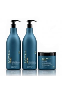 Набір Raywell B.io HYDRA Nutritive TRIO шампунь, кондиціонер і маска для живлення сухого волосся, 2х1000+500 мл