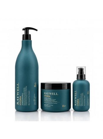 Набор Raywell B.IO HYDRA Nutritive TRIO шампунь, маска и флюид для питания сухих волос, 1000+500+200 мл