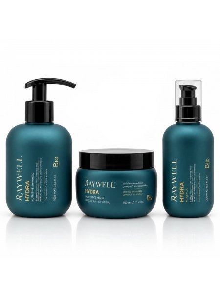 Набор Raywell B.IO HYDRA Nutritive TRIO шампунь, маска и флюид для питания сухих волос, 275+245+200 мл