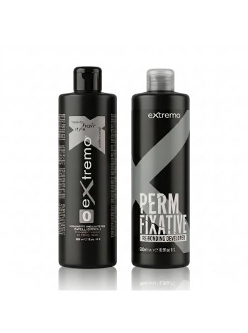 Extremo Permanent Waving Hair Strong (0) набор для биозавивки натуральных и жестких волос (EX110/EX121), 2x500 мл