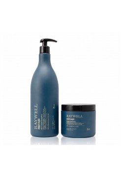 Набір Raywell B.IO Repair Molecular шампунь і маска для відновлення (RR631, RR633), 1000+500 мл