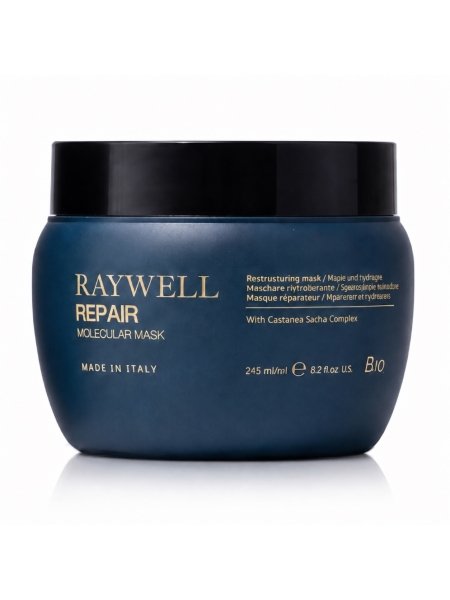 Raywell B.IO Repair Molecular Mask маска для поврежденных волос (RR634), 245 мл