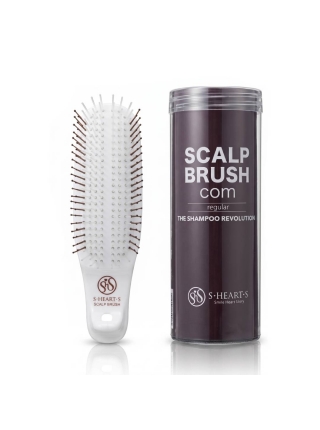 Японская щетка S-Heart-S Scalp Brush Com Regular The Shampoo для кожи головы белая