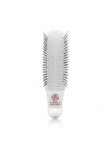 Японська щітка S-Heart-S Scalp Brush Com Regular The Shampoo для шкіри голови біла