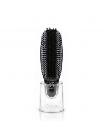 Японська щітка S-Heart-S Scalp Brush Cure для нанесення доглядових засобів на волосся, чорна