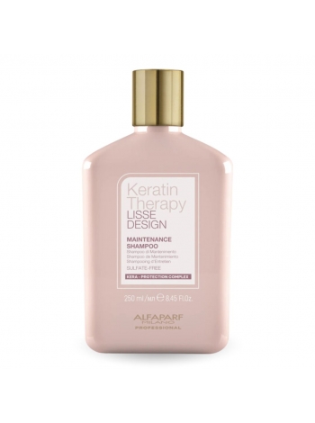 Кератиновий шампунь Alfaparf Milano Lisse Design Keratin Therapy Shampoo для блиску та шовковистості волосся, 250 мл