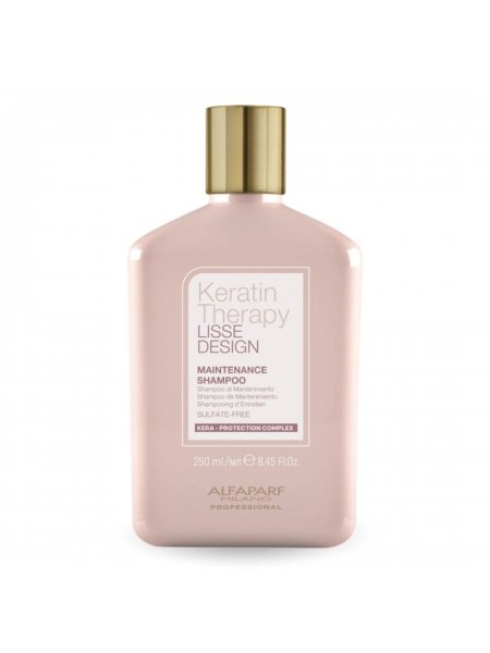 Кератиновий шампунь Alfaparf Milano Lisse Design Keratin Therapy Shampoo для блиску та шовковистості волосся, 250 мл