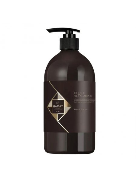 Шампунь Hadat Liquid Silk Shampoo для восстановления блеска и гладкости волос "Жидкий Шелк" 800 мл