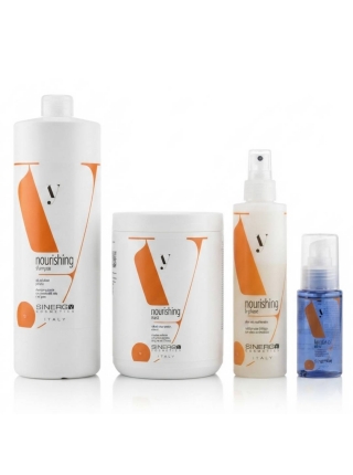Sinergy Nourishing QUATRO М набір шампунь, маска, спрей і флюїд для сухого і пошкоджеого волосся, 2х250+200+60 мл