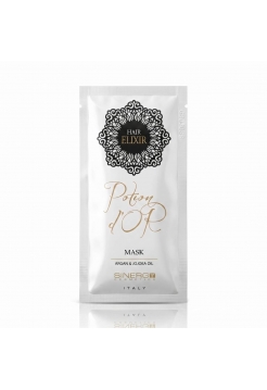 Sinergy Potion D'or Mask маска с аргановым маслом и маслом жожоба для питания и восстановления поврежденных волос пробник, 15 мл