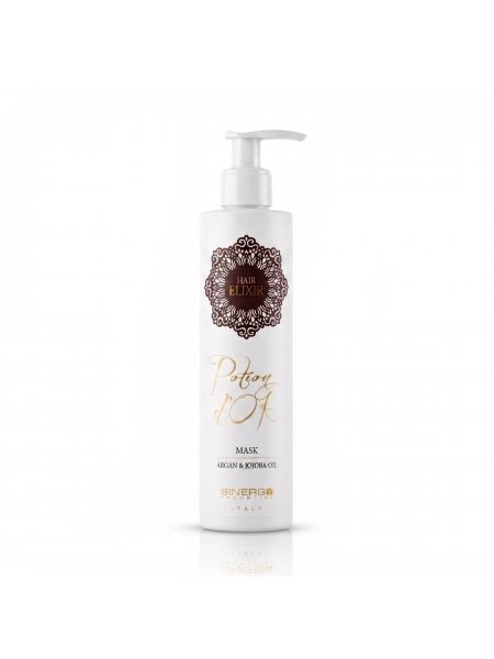 Sinergy Potion D'or Mask маска з олією аргани і жожоба для живлення і відновлення пошкодженого волосся, 250 мл