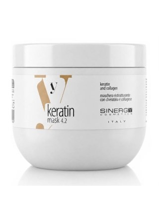 Набор Sinergy Keratin DUO L1 шампунь и маска для поврежденных волос с кератином, 2×500 мл
