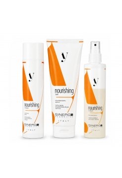 Sinergy Nourishing TRIO L набор шампунь, маска и спрей для сухих и поврежденных волос, 2×250+200 мл
