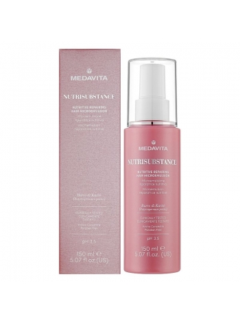 Питательная микроэмульсия Medavita Nutrisubstance Nutritive Repairing Hair Microemulsion для восстановления сухих волос, 150 мл