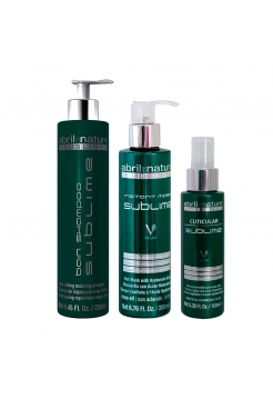 Набор Abril Et Nature Sublime Hyaluronic TRIO шампунь, маска и сыворотка для поврежденных волос, 250/200/100 мл