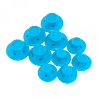 Бігуді силіконові Hair Magic Curler "Грибочки" для завивки волосся (10 шт) блакитні