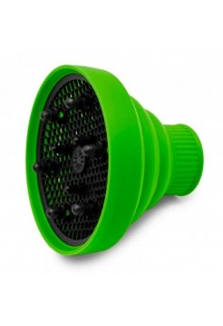 Дифузор для фена з діаметром сопла 42-50 мм, універсальний складний силіконовий салатовий