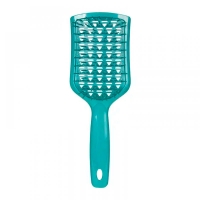 Продувна щітка-браш Janeke Vent Detangling Brush для розплутування та сушіння волосся широка зелена