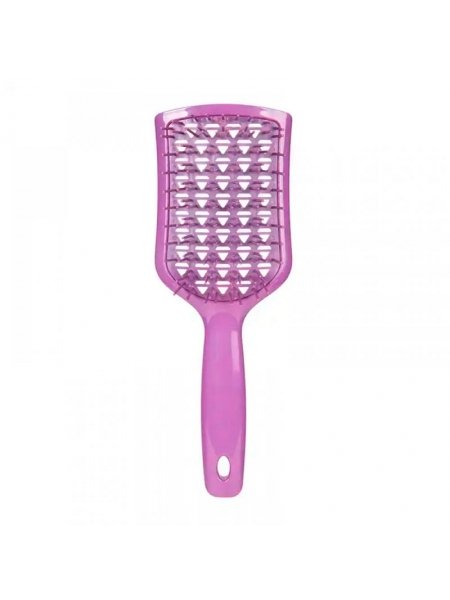 Продувная щетка-браш Janeke Vent Detangling Brush для распутывания и сушки волос широкая фиолетовая