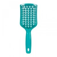 Продувна щітка-браш Janeke Vent Detangling Brush для розплутування та сушіння волосся широка зелена