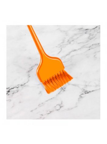 Мягкая кисточка для балаяжа, окрашивания волос INGRID Rainbow C-306, 220х58 мм оранжевая