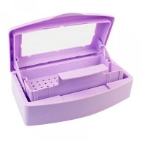 Контейнер-стерилізатор для замочування, дезинфекції та стерилізації перукарських та манікюрних інструментів 500 мл бузковий