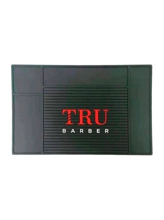 Профессиональный коврик TRU BARBER для парикмахерских инструментов, плойки, утюжка, 45х30 см