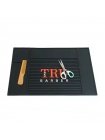 Профессиональный коврик TRU BARBER для парикмахерских инструментов, плойки, утюжка, 45х30 см