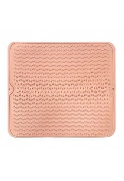 Термостойкий коврик Happy Hair силиконовый для утюга, плойки, горячих парикмахерских инструментов 45x40 см бежевый