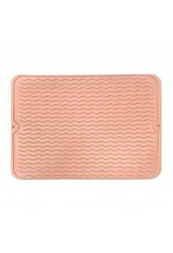 Термостойкий коврик Happy Hair силиконовый для утюга, плойки, горячих парикмахерских инструментов 40x30 см бежевый