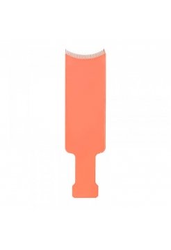 Лопатка-расческа планшет с зубцами для окрашивания, мелирования и балаяжа волос T&G, 33 см розовая