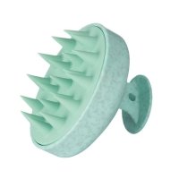 Круглая щетка-массажер Medavita для кожи головы силиконовая зеленая